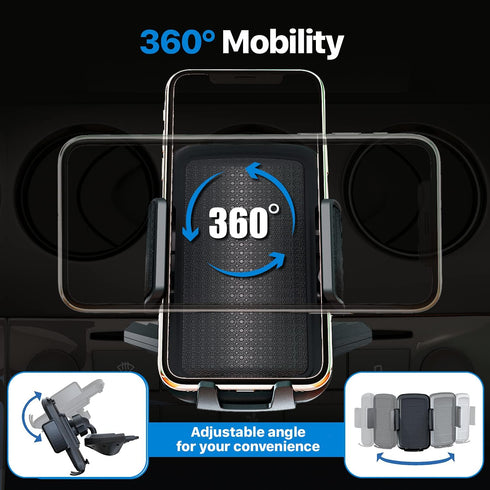 Bestrix Cell Phone Holder for Car, CD Slot Car Phone Holder, Hands Free Car Mount with Strong Grip Universal for iPhone14/13/12/11/11Pro/Xs MAX/XR...