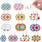 BEUNITONE 12 Pairs Flower Diamond Painting Earrings Love Heart DIY Earring Making Kit Star Diamond Art Earrings Jewelry Making Kit for Adults Wome...