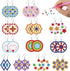 BEUNITONE 12 Pairs Flower Diamond Painting Earrings Love Heart DIY Earring Making Kit Star Diamond Art Earrings Jewelry Making Kit for Adults Wome...
