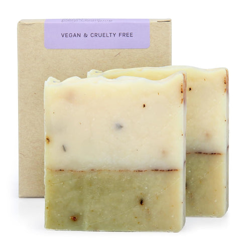 AUTHENTIC BATH & SOAP - Lavender Soap Bar - Cold Processed, Natural, Relaxing & Soothing, Face and Body Wash for Men & Women, Cruelty Free, Vegan,...
