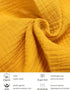 Yellow Muslin Swaddle Blankets for Baby, Baby Swaddle Blanket Unisex, Cotton Receiving Blankets, Wrap Swaddles for Newborns Baby Essentials (42-03...