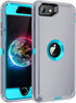 for iPhone SE 2022/2020 Case,Built-in Screen Protector,Shockproof 3-Layer Full Body Protection Rugged Heavy Duty High Impact Hard Cover Case for i...