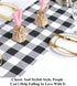 Partisout Buffalo Check Table Runner Checked Table Runner with Tassel Bluffalo Plaid Table Runners Washable Cotton Linen Table Cover Gingham Table...