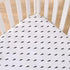 NoJo Lightning Bolt Black and White Nursery Fitted Mini Crib Sheet...