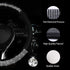 Diamond Car Steering Wheel Cover, Bling Crystal Rhinestone Car Steering Wheel Cover Universal, 15 Inch Anti-Slip Wheel Protector for Women or Men,...