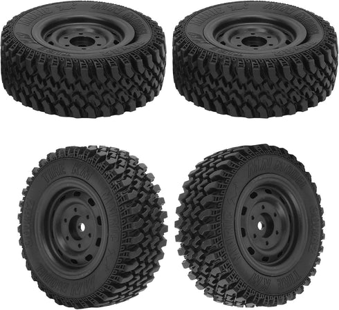 4PCS Plastic Rubber Tire Wheel Tyre Spare Parts Fit for C54 RC Model Cars...