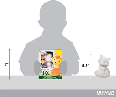 Creative Roots Paint Your Own Fox, DIY Fox, Kids Painting Set, Creativity for Kids, Ceramic Painting Kit for Kids, Ceramics to Paint, Paint Your O...