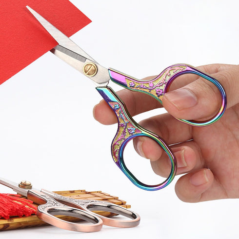 Mini Scissors Stainless Blade Metal Handle Office School Classroom Student Teacher Crafting Fabric Sewing Gift Wrapping All Purpose...