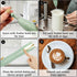 Double Whisk Milk Frother Handheld USB-C Rechargeable Electric Drink Mixer Green,3 Speeds Adjustable Coffee Foamer Drink Whisk for Lattes, Matcha,...