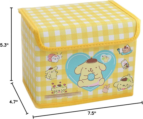 Kawaii Collapsible Storage Bin, Cute Storage Box Foldable Baskets Office Desk Organizer Cute Room Decor...
