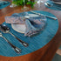 Placemats,Red-A Imitation Bamboo Oval Woven Vinyl Heat Resistant Placemats Washable Table Mats for Kitchen Table Set of 4,Blue...