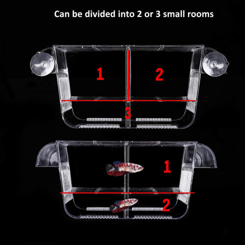 Fish Breeding Box, perfect fish tank divider acclimation box for aggressive fishes, nursery for injured, hatchery incubator breeder box for Shrimp...