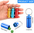 27 Pieces Christmas Pill Container Waterproof Pill Case Aluminum Pill Holders Aluminum Pill Case Keychain Pill Bottles with Keychain for Daily Use...