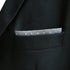 S&W SHLAX&WING Grey Blue Dots Silk Business Matching Pocket Square 12.6 inches Large...