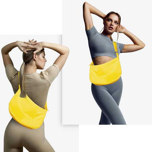 Large Capacity Crescent Sling Crossbody Bag for Women...