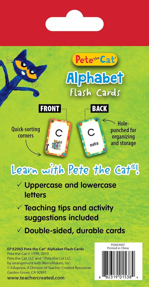 Teacher Created Resources® Pete The Cat® Alphabet Flash Cards...