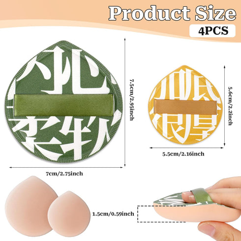 Korean Makeup Powder Puff Ultra Soft Sponge Puff for Foundation Concealer and Powder Teardrop Powder Puff Foundation Sponge Blender Sponge for Liq...
