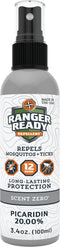 Ranger Ready Picaridin Insect Repellent Spray - Mosquito Repellent and Tick Spray, Scent Zero, Travel Size Bug Spray (3.4 oz, Pack of 1)...