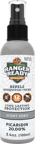 Ranger Ready Picaridin Insect Repellent Spray - Mosquito Repellent and Tick Spray, Scent Zero, Travel Size Bug Spray (3.4 oz, Pack of 1)...