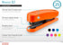 Novus B2 Compact Stapler, 25 Sheet Capacity, Precision Staple Guide, German Engineered, Staple|Pin|Tack, 10 Year Warranty, Easy Blue (020-1918)...