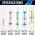 200PCS Solder Seal Wire Connectors, Self Soldering Heat Shrink Butt Connector Solder Sleeve Waterproof Insulated Electrical Butt Splice Wire Termi...