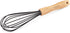 10" Silicone Whisk with Wood Handle - Black Whisk Head, Perfect for Pancake Batter, Eggs, Cake Mix, Blending, Gravy and Sauces...