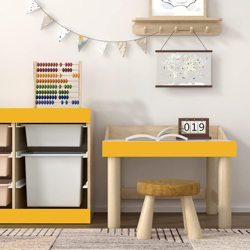 YENHOME Self Adhesive Yellow Bulletin Board Borders Classroom Borders for Bulletin Board 3"X590" Peel and Stick Bulletin Board Border Removable Wa...
