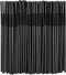 300 Pcs Black Flexible Plastic Straws, BPA-Free Disposable Bendy Straws, 10.2" Long and 0.23'' Diameter...