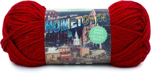 (1 Skein) Lion Brand Yarn 133-114 Hometown Bonus Bundle Yarn, Tampa Spice......