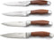 Outset QJ91 Jackson Steakhouse Knife Set, Stainless Steel, 4-Piece...
