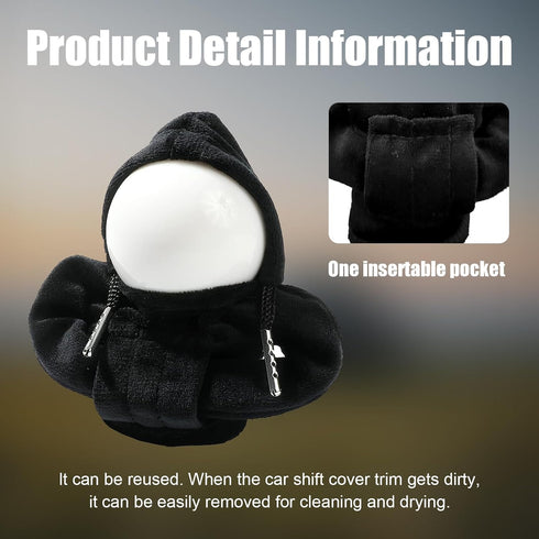 Car Gear Shift Knob Cover, Fashionable Sweater Design Shift Knob Cover Trim, Universal Soft Gear Shift Protector, Auto Interior Decor Accessories ...
