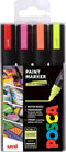 POSCA 153544858 2.5 mm Bullet Tip Waterbased Paint Marker - Assorted Colours (Pack of 4)...
