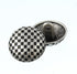 Mibo 8pcs Zinc Die Cast Shank Button - Half Ball with Checkered Pattern - 32L(20mm) - Antique Silver...
