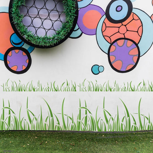 FINGERINSPIRE Grass Stencil for Painting 11.7x8.3" Blade Grass Template Reed Grass Landscape Stencil Cattail Leaves Drawing Stencil Plant Green Ca...