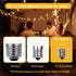 ST38 LED String Light Bulbs, 1.5 Inches Shatterproof LED Replacement Bulbs for Outdoor String Lights, 1Watt Equvanlent to 7Watt Incandescant Bulbs...