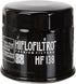 HiFloFiltro HF138 Black Standard Premium Oil Filter, Single...