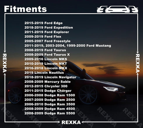 Rexka 30pcs Fender Liner Retainers Clips Fasteners for Ford W706092-S300 Edge Explorer Flex Mustang Taurus Chrysler 6508197AA Dodge Charger Ram 15...