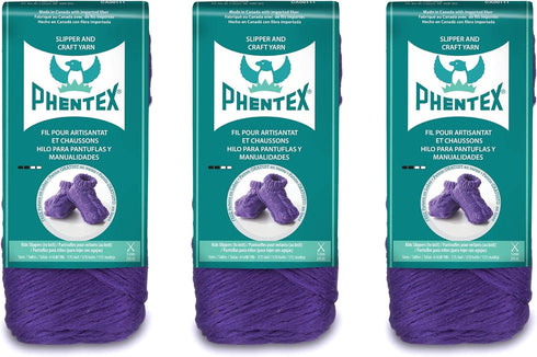 Phentex Slipper & Craft Calypso Yarn - 3 Pack of 3oz/85g - Olefin - 4 Medium - 164 Yards - Knitting, Crocheting & Crafts......