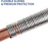 Brake Line Protector for 3/16" Tube - Upgraded Stainless Steel Brake Line Protector 3/16 Inch(2024 New), Premium Galvanized Gravel Guard Spring 16...