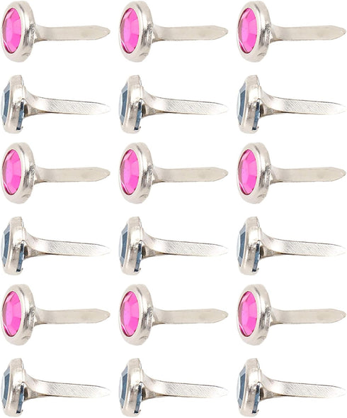 Amosfun 100pcs Mini Brads Heart Metal Scrapbooking brads Paper Fasteners for DIY Crafts 8x15mm (Random Color)...