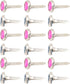Amosfun 100pcs Mini Brads Heart Metal Scrapbooking brads Paper Fasteners for DIY Crafts 8x15mm (Random Color)...