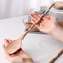 HANSGO 3PCS Long Handle Wooden Cooking Spoons, 10 Inch Long Wooden Spoons Wooden Tasting Spoons Large Cooking Spoons...