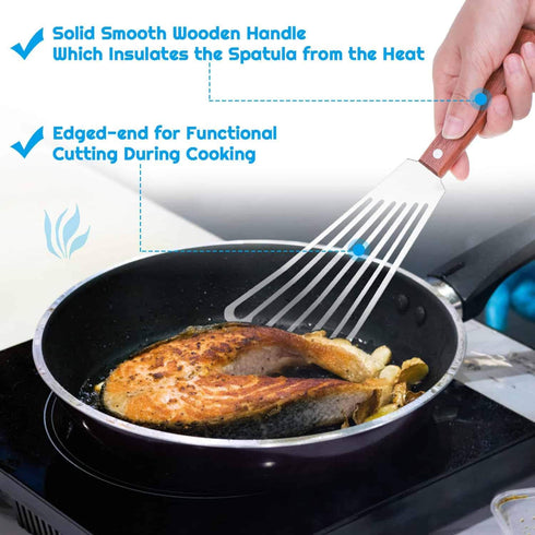 Cridoz 7 Pcs Stainless Steel Kitchen Cooking Plating Tweezers Tongs Drawing Spoons Offset Spatula and Fish Spatula for Food Culinary Plating Decor...