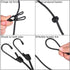 2 Pack Portable Clothesline with 12 Clothespins, Windproof Travel Stretchy Retractable Elastic Laundry Clothes Line for Backyard, Vacation Hotel, ...