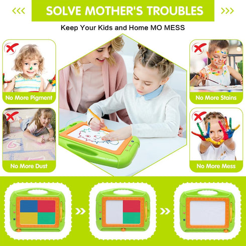 Toddler Girl Boy Toys,Magnetic Drawing Board Toddler Toys for 1-2 Year Old Girls Boys,Doodle Board Kids Toys for 1 2 3 Year Old Boy,Class Must Hav...