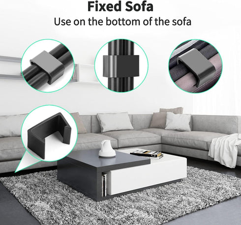 8 PCS Outdoor Furniture Clips, Sofa Wicker Sectional Patio Furniture Clips, Wicker Chair Fastener, Wicker Furniture Clamps Connectors, Connect Sec...