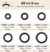 O Ring Kit, 60 Pcs Rubber O-Ring Assortment Kit, Plusmart 6 Sizes 15/64" ~ 7/16" Washer Gasket Set for Pressure Washer, Plumbing Sealing Repair, A...