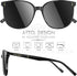 ATTCL Unisex Fashion Oversized Sunglasses for Women Round Mirrored UV400 Protection...