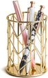 U Brands Pencil Cup, Wire Metal, Gold - 897U06-24...