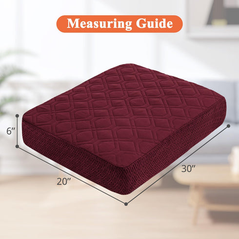 Dog Bed Covers Only - Waterproof Dog Bed Covers Quilted, Replacement Washable Pet Puppy Bed Cover for Dog Cat, Cushion Cover 30Lx20Wx6H Inches Bur...